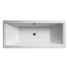 Picture of Neutral Asselby Eternalite Square Double Ended Bath 1800 x 800mm