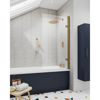 Picture of Neutral Pacific Square Screens Square Hinged Bath Screen