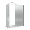 Picture of Neutral 1000mm Fluted Wetroom Screen with Support Bar