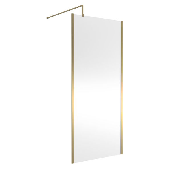 Picture of Neutral 900mm Outer Framed Wetroom Screen with Support Bar