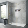 Picture of Neutral 1100mm Outer Framed Wetroom Screen with Support Bar