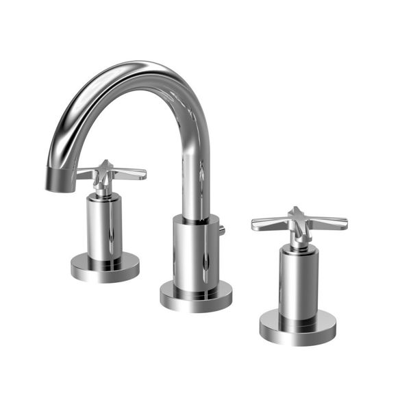 Picture of Neutral Aztec 3 Tap Hole Basin Mixer