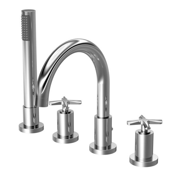 Picture of Neutral Aztec 4 Tap Hole Bath Mixer