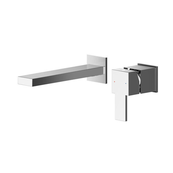 Picture of Neutral Sanford Wall Mounted 2 Tap Hole Basin Mixer