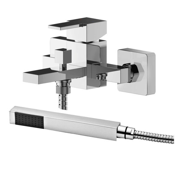 Picture of Neutral Sanford Wall Mounted Bath Shower Mixer With Kit