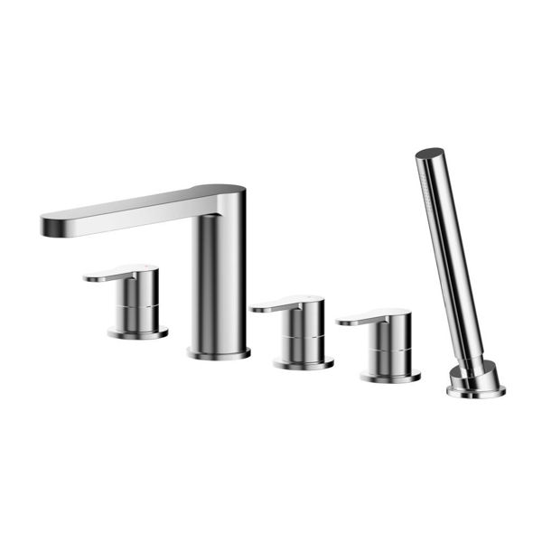 Picture of Neutral Arvan Deck Mounted 5 Tap Hole Bath Shower Mixer