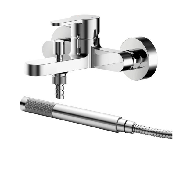 Picture of Neutral Arvan Wall Mounted Bath Shower Mixer With Kit