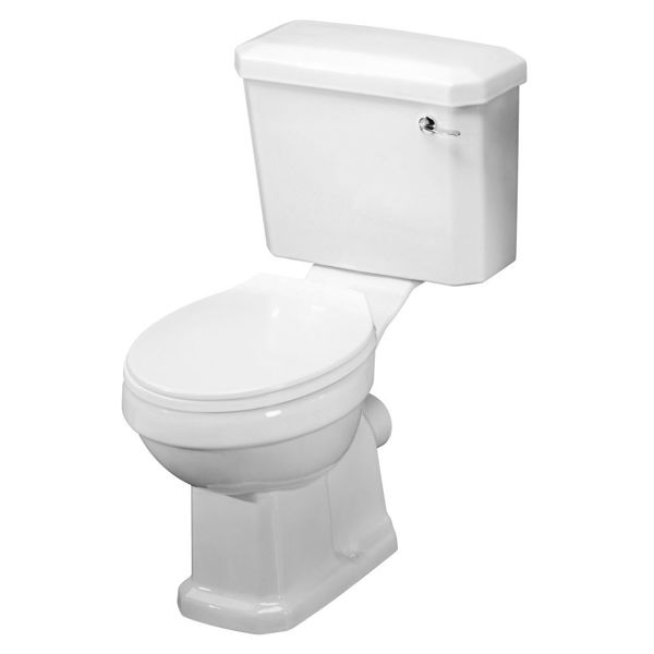 Picture of Neutral Carlton Close Coupled Pan Cistern & Seat