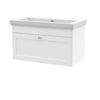 Picture of Neutral Classique 800mm Wall Hung 1 Drawer Vanity & Basin