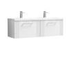 Picture of Neutral Deco 1200mm Wall Hung 2 Drawer Vanity & Double Basin