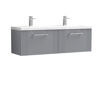 Picture of Neutral Deco 1200mm Wall Hung 2 Drawer Vanity & Double Basin