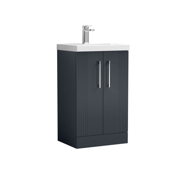 Picture of Neutral Deco 500mm Floor Standing 2 Door Vanity & Basin