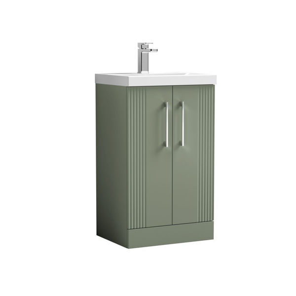 Picture of Neutral Deco 500mm Floor Standing 2 Door Vanity & Basin