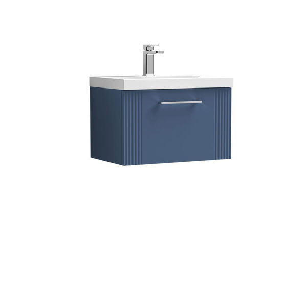 Picture of Neutral Deco 600mm Wall Hung Single Drawer Vanity & Basin
